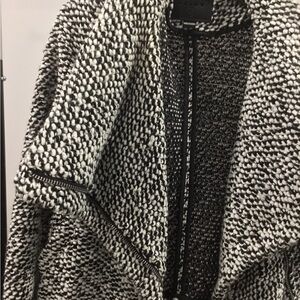BLANK NYC Black and White Textured Jacket